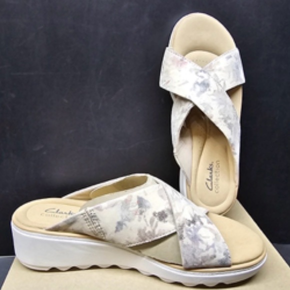 Clarks Collection Jillian Gem wedge slide sandal 8 - Picture 3 of 11